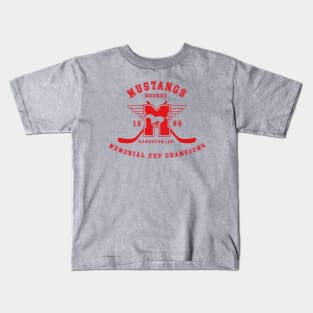 Mustangs Hockey - Memorial Cup Champions (red) Kids T-Shirt